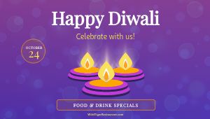 Purple Diwali Digital Poster