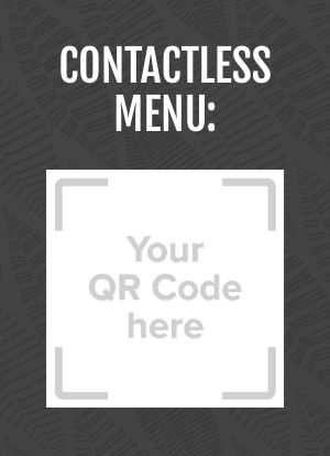 Menu QR Code Table Card