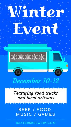 Food Truck Winter Facebook Story
