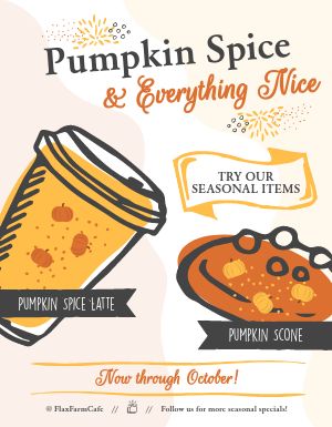 Pumpkin Cafe Flyer