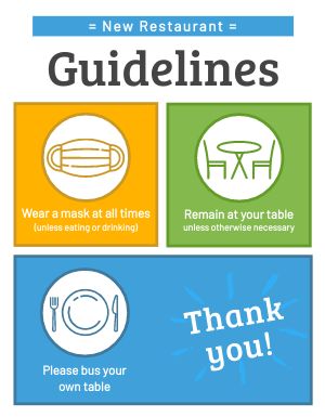 Restaurant Guidelines Signage