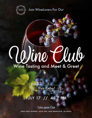 Wine Club Flyer