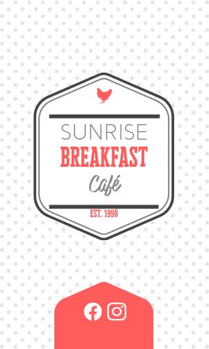 Sunrise Breakfast Business Card
