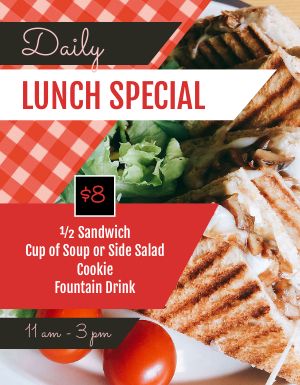 Daily Lunch Special Flyer