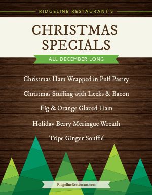 Christmas Special Food Flyer