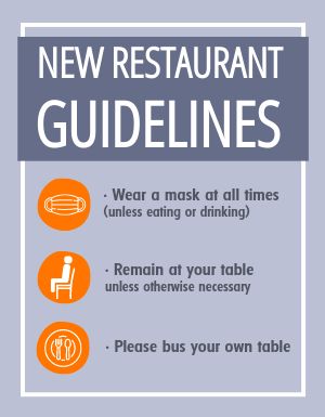 Restaurant Guidelines Flyer