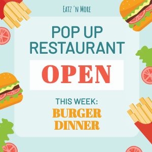 Popup Restaurant Instagram Post