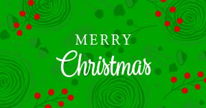 Green Christmas Facebook Post