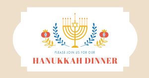 Simple Hanukkah Dinner Facebook Post