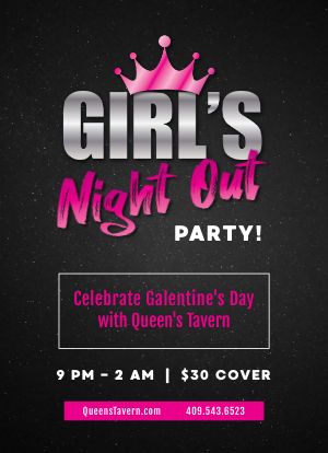 Girls Night Out Tabletop Insert