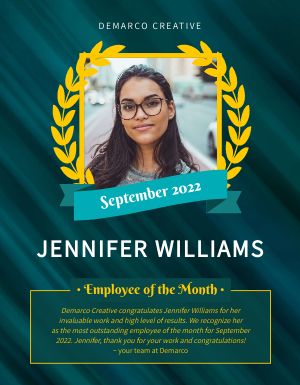 Classic Employee of the Month Flyer