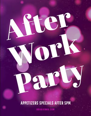 Purple After Party Flyer