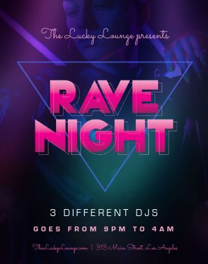 Rave Night Poster