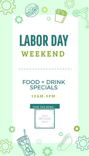 Labor Day Weekend Tall Digital Poster