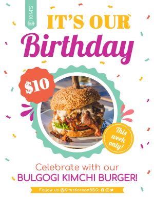 Restaurant Birthday Sign