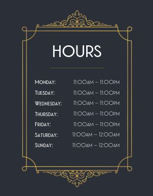 Business Hours Flyer