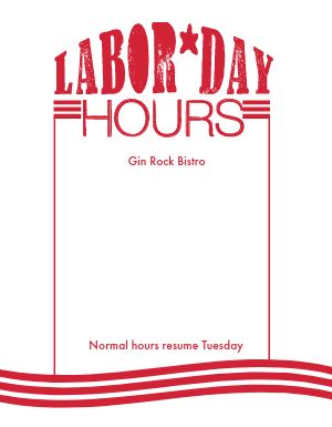 Labor Day Hours Flyer