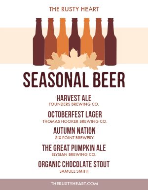 Seasonal Beer Flyer