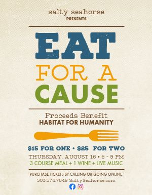Restaurant Charity Flyer