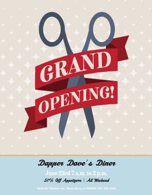 Grand Opening Business Flyer