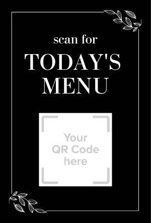 Simple QR Code Table Sign