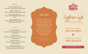 Middle Eastern Cafe Takeout Menu