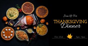Thanksgiving Dinner Details Facebook Post