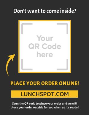 QR Code Order Online Flyer