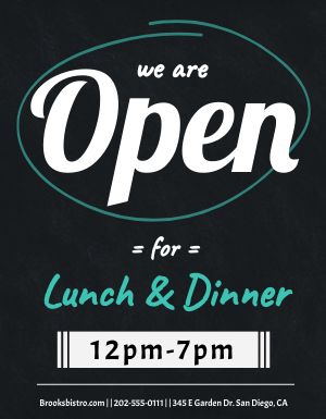 Open Lunch Flyer