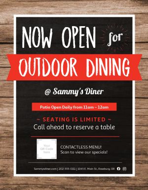 Outdoor Dining Announcement
