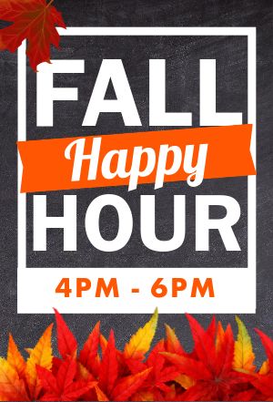 Fall Happy Hour Table Tent