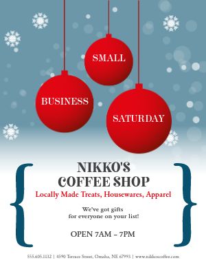 Small Business Saturday Flyer 