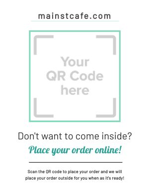Order Online QR Announcement