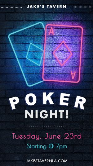 Poker Night Facebook Story
