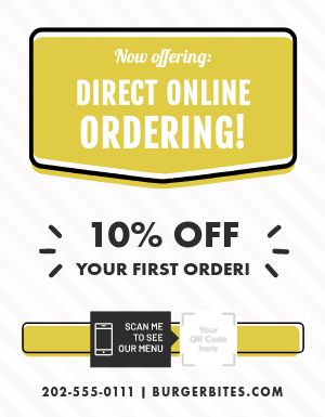 Order Direct Discount Sign