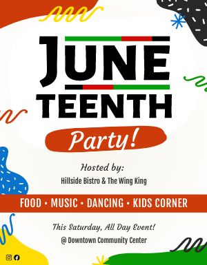 Juneteenth Party Flyer