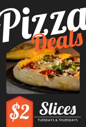 Pizza Slice Specials Table Tent