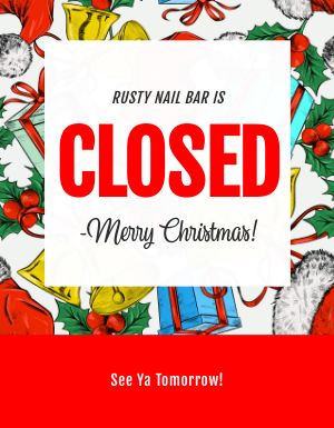 Closed on Christmas Flyer