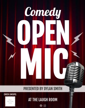 Comedy Open Mic Poster