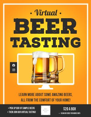 Virtual Beer Tasting Flyer