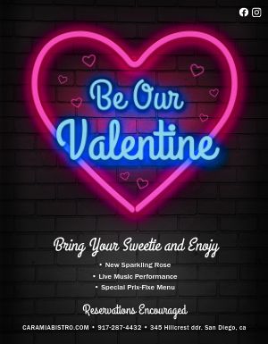 Neon Valentines Flyer