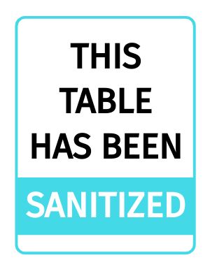 Table Sanitized Flyer