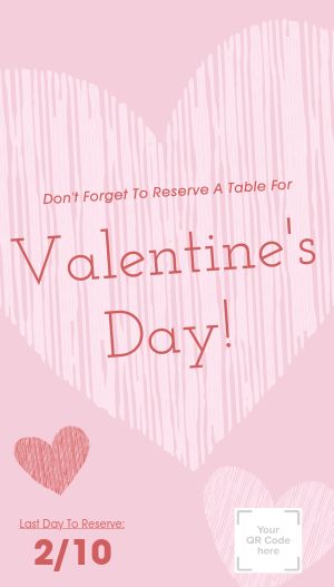 Pink Valentines Day Digital Poster