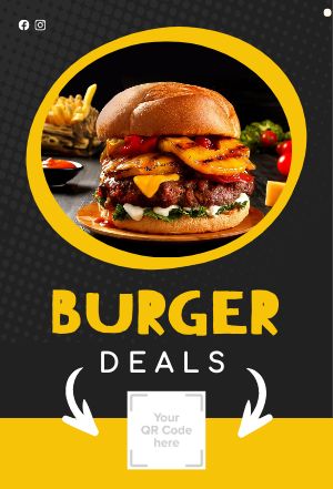 Daily Burger Specials Table Tent