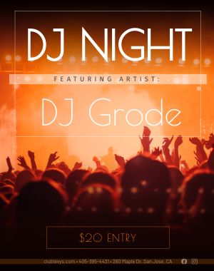 DJ Nightclub Poster