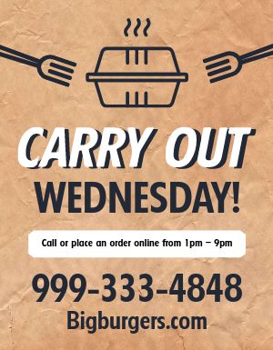 Carryout Wednesday Flyer