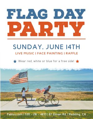 Flag Day Party Flyer