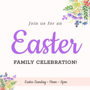 Tasteful Easter Celebration Instagram Post