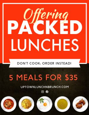 Packed Lunch Flyer