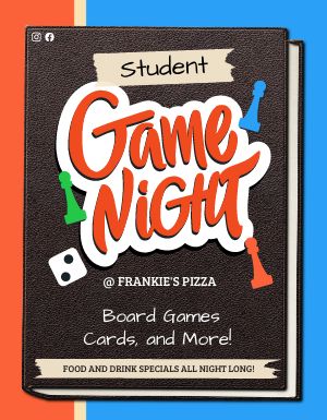 Student Game Night Flyer